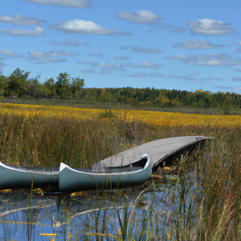 Field & canoes