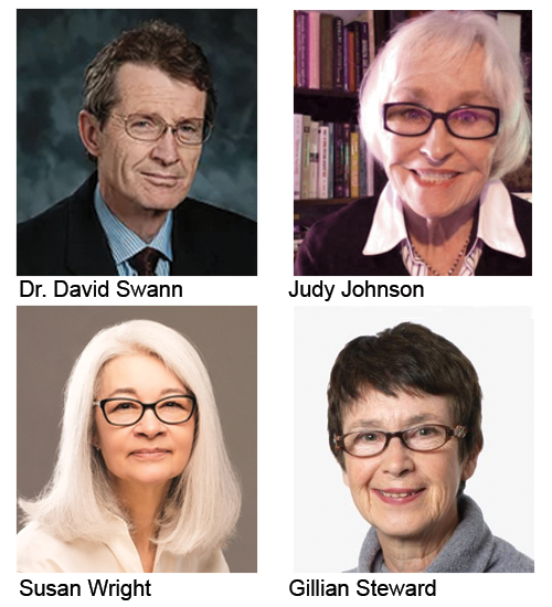 Dr. David Swann, Judy Johnson, Susan Wright, Gillian Steward