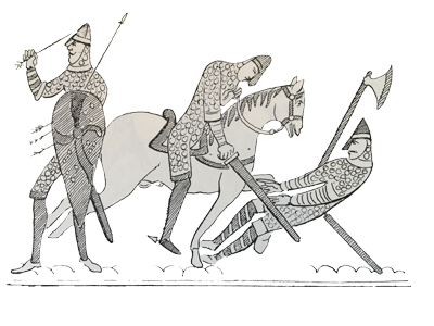 Bayeux Tapestry detail: Battle of Hastings